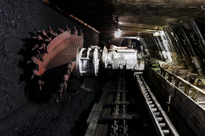 Bir Kömür Uzun Ayağında Kesici Yükleyici